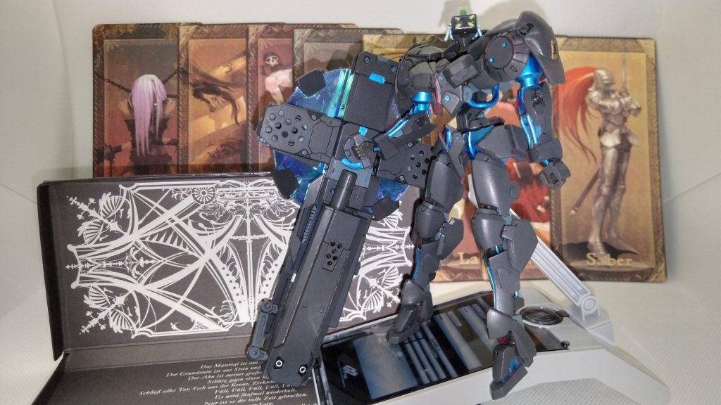 ヴァルキュリアフレームオルテナウス、オールグリーン。
霊基覚醒率60%を維持。・・・大丈夫。白兵戦、行けます!!
FG○の新章の砲撃姿に魅せられて作りましたヽ( ゚∀゚)ノ
グリムゲルデをベースにしてます。