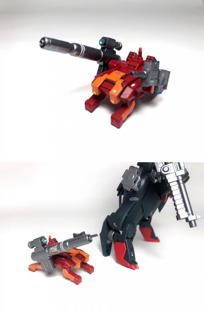 ◆トランペッター所属モビルワーカー◆ユニオンのMWをベースに改造したもの。特筆すべきは対MSにも有効な200mmキャノンである。