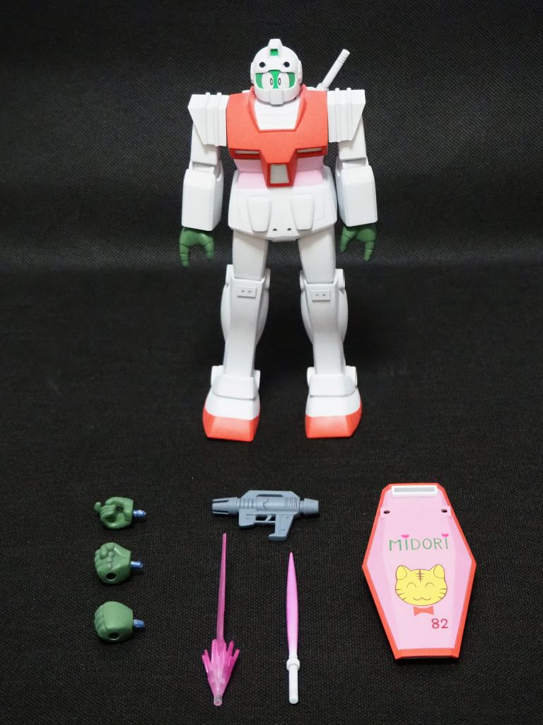 部品一覧。ビームスプレーガンのビームはHGBC忍パルスビームズを塗装しました