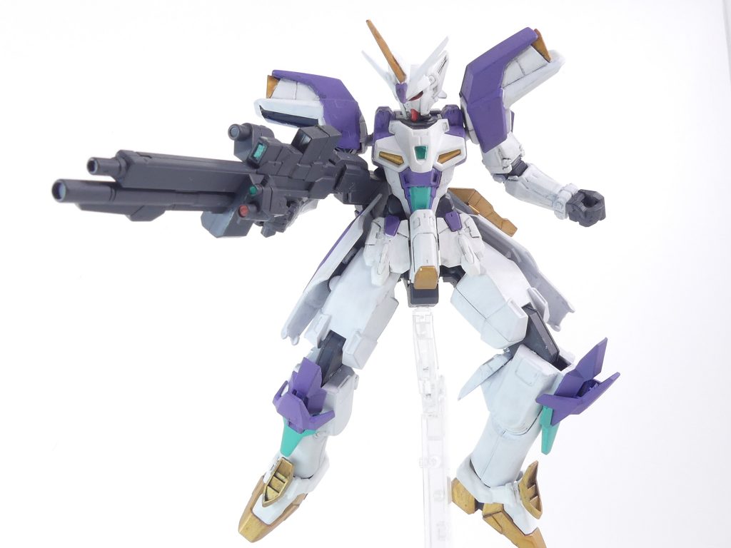 アクセラレートショットガン:大型の重火器型武装。パッチ用のデータ収集能力も持ち、大型のストックは安定性に優れる。レオパルド・ダ・ヴィンチのものにシステムウェポンキット各種でセンサー・ストックなど。