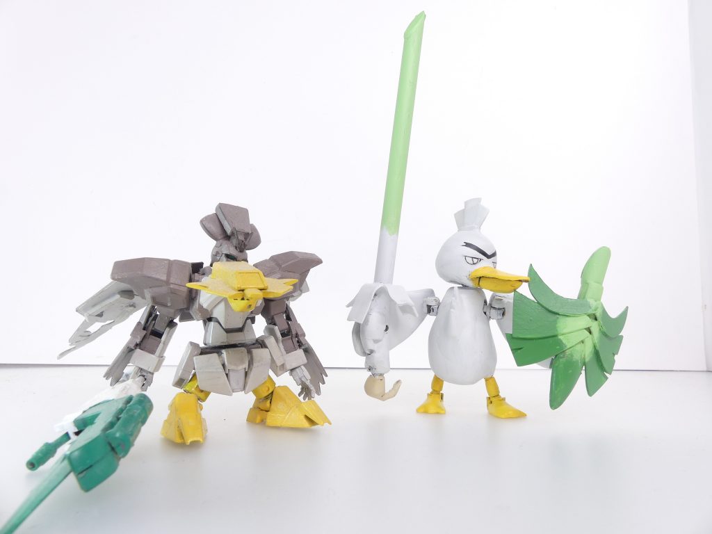 ･･･そして今。
ようやくカモネギを「実際の姿」で立体化できるところまで来たのだ。進化した*ネギガナイト*？･･･うん。
[ブログはこちら](https://solphis2.blog.fc2.com/blog-entry-1182.html)。