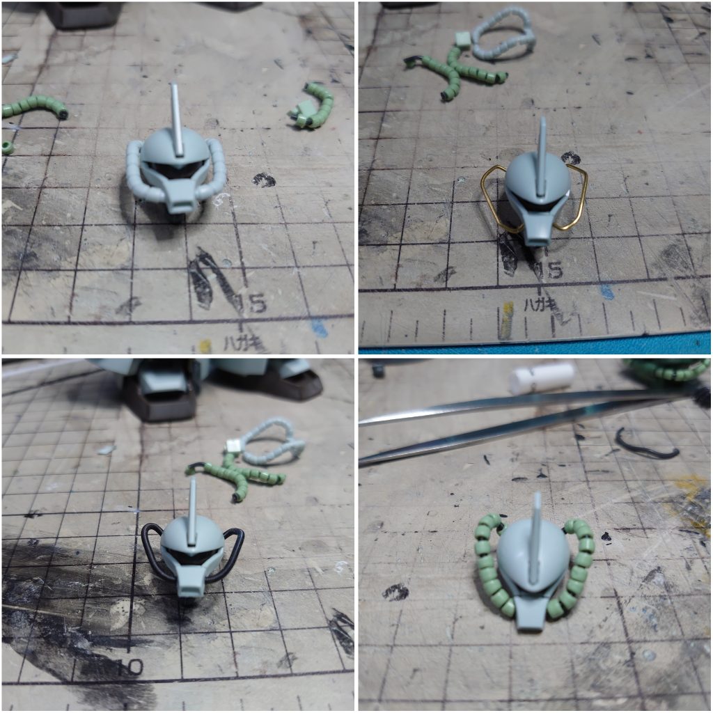 パイプ変更です
今回はRGザクをとりいれてます