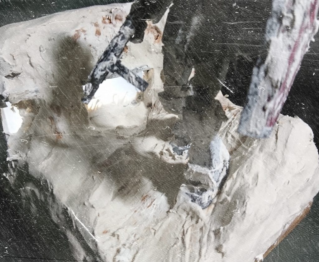 吹雪を表現したジオラマや撮影方法がわからないので吹雪だけは画像編集で対応しています