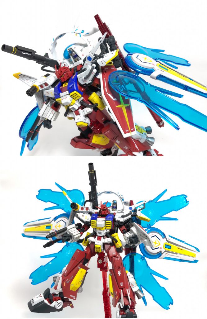 *パーフェクトパック・フォトントルピード*
Gセルフのパーフェクトパックを装備する事で1体vs複数が容易に行える
多くの武装の中でもフォトントルピードは味方すら巻き込みかねない広範囲高威力である。