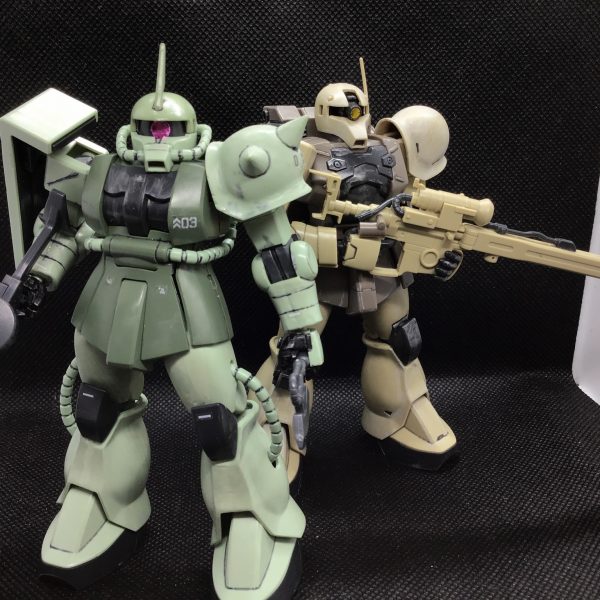 過去作ジオン機　二本立て！