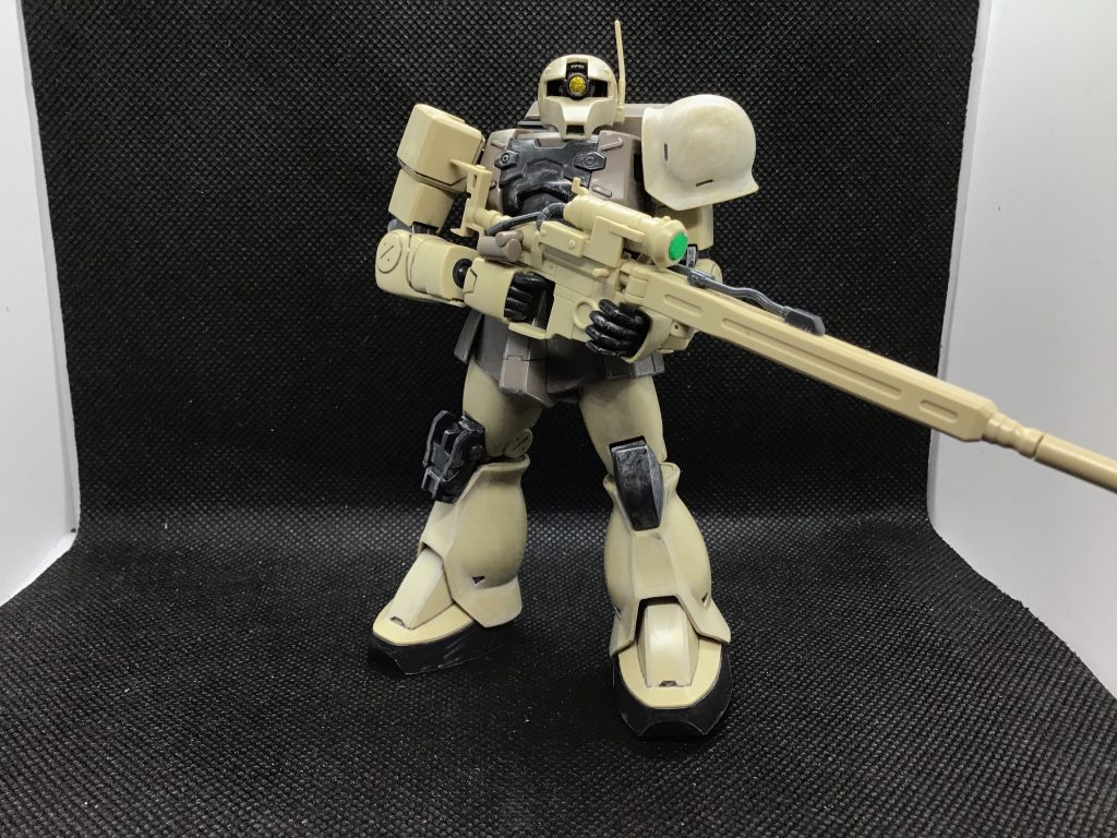 次はザクⅠスナイパータイプ。これはお父さんが作ったものです。