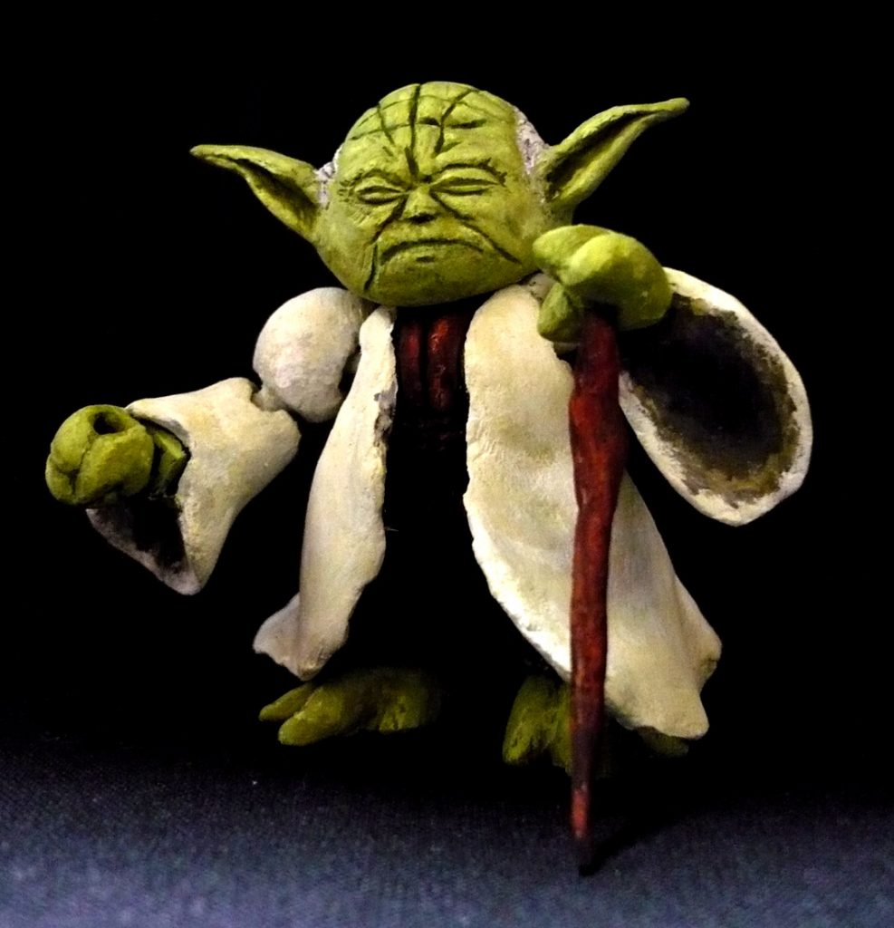 木の杖も用意しました。
手で押さえて支えているだけですが雰囲気が出るかと。