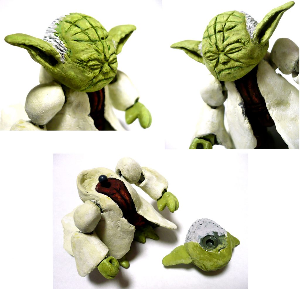 紹介していなかった頭部のアップ画像。
そして下は…頭部を外して見える唯一残っているマンロディ部分…