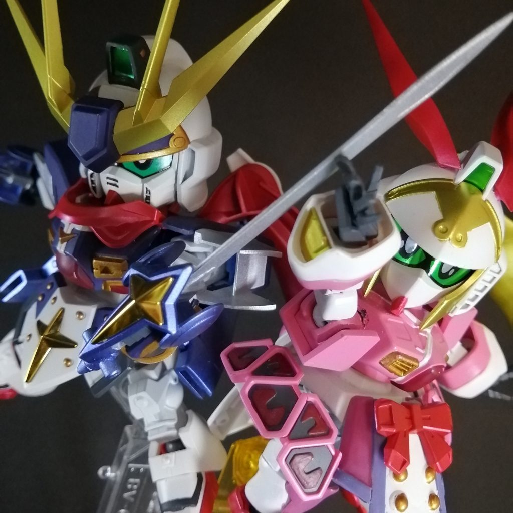 ブレイブガンダムとラブガンダム。
愛と勇気のガンダム達です😤