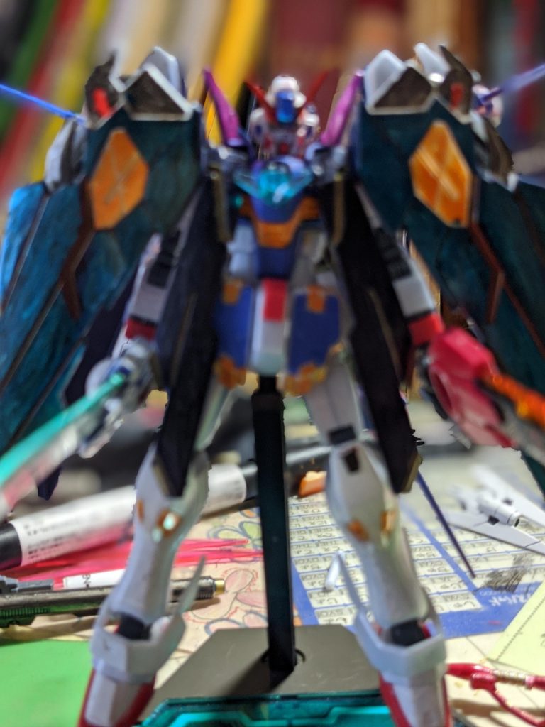 フルバーストリミット解除！！
機体内の粒子をすべて使うことで３倍以上の機体出力を出せる。