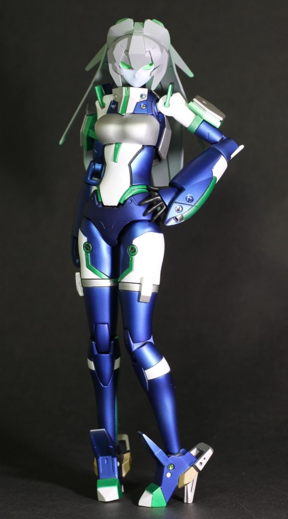 カラーリングは感情の起伏が大きくなるように明るめにしました（笑）髪はソリッドに蛍光グリーンベースで調色したクリアでグラデしています。