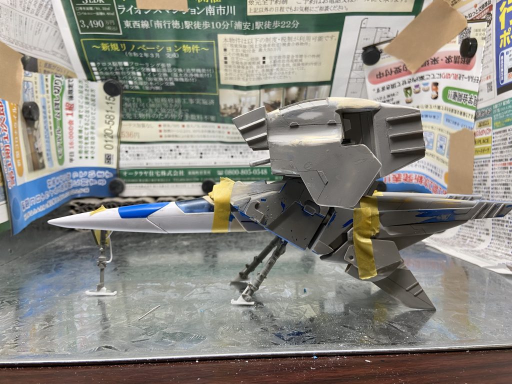 最初はコクピットは閉めていました。