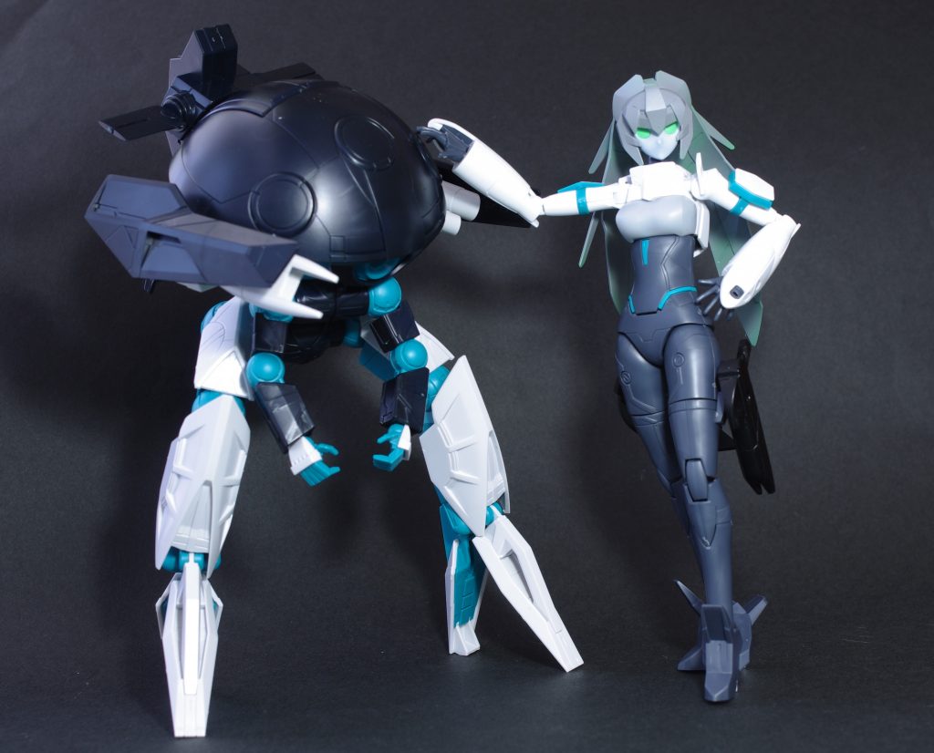 メイさんを先に作っていましたが塗装の都合上ウォドムが先に出来上がりました。（写真は仮組時のものです）