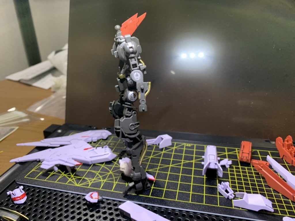 フレーム側面の部分塗装