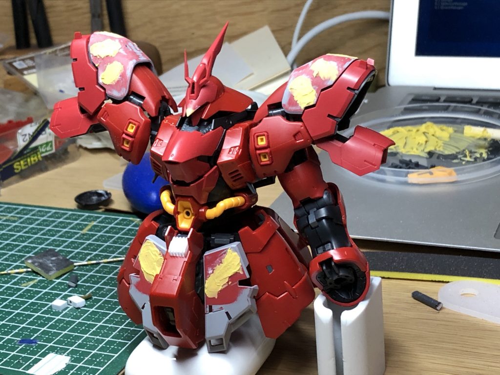 溝埋め。ヒケで苦労しました