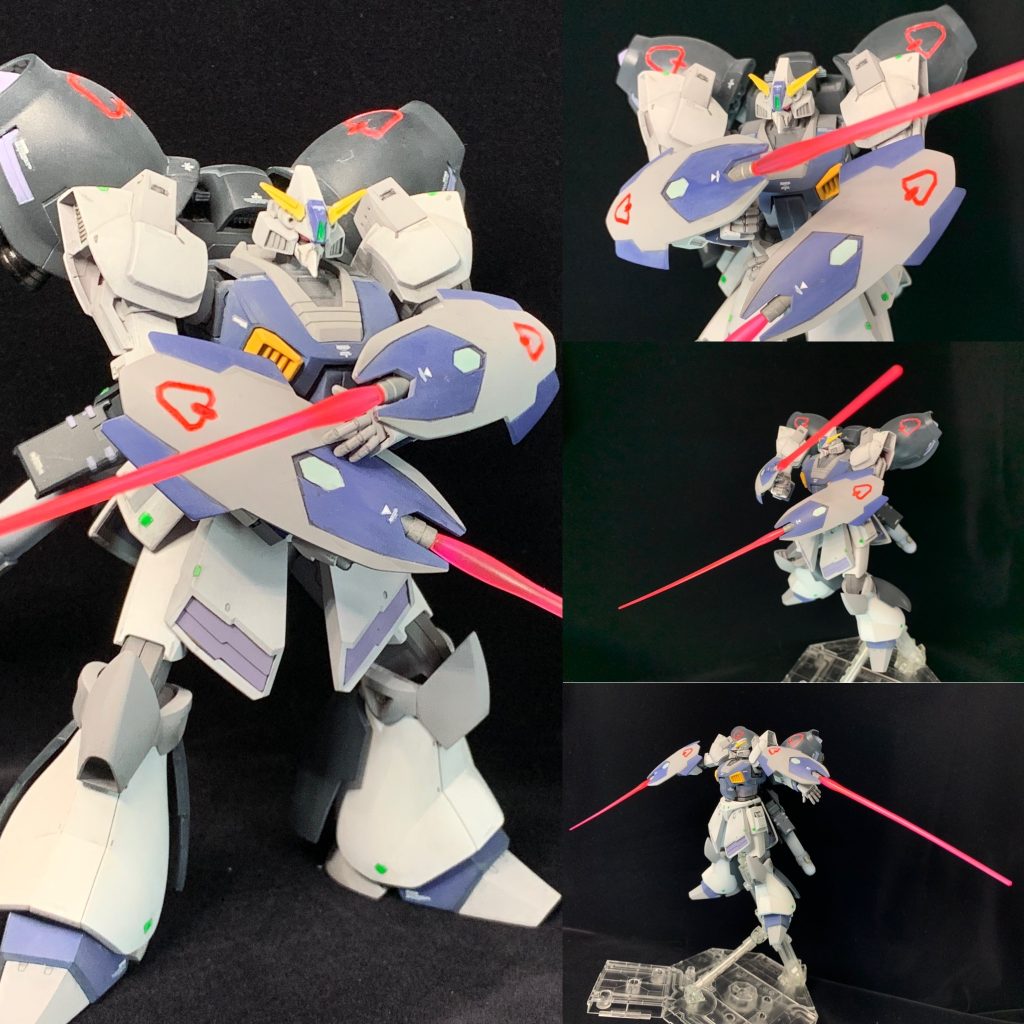 小型シールドのビーム部からサーベル状態にして近接戦闘モード