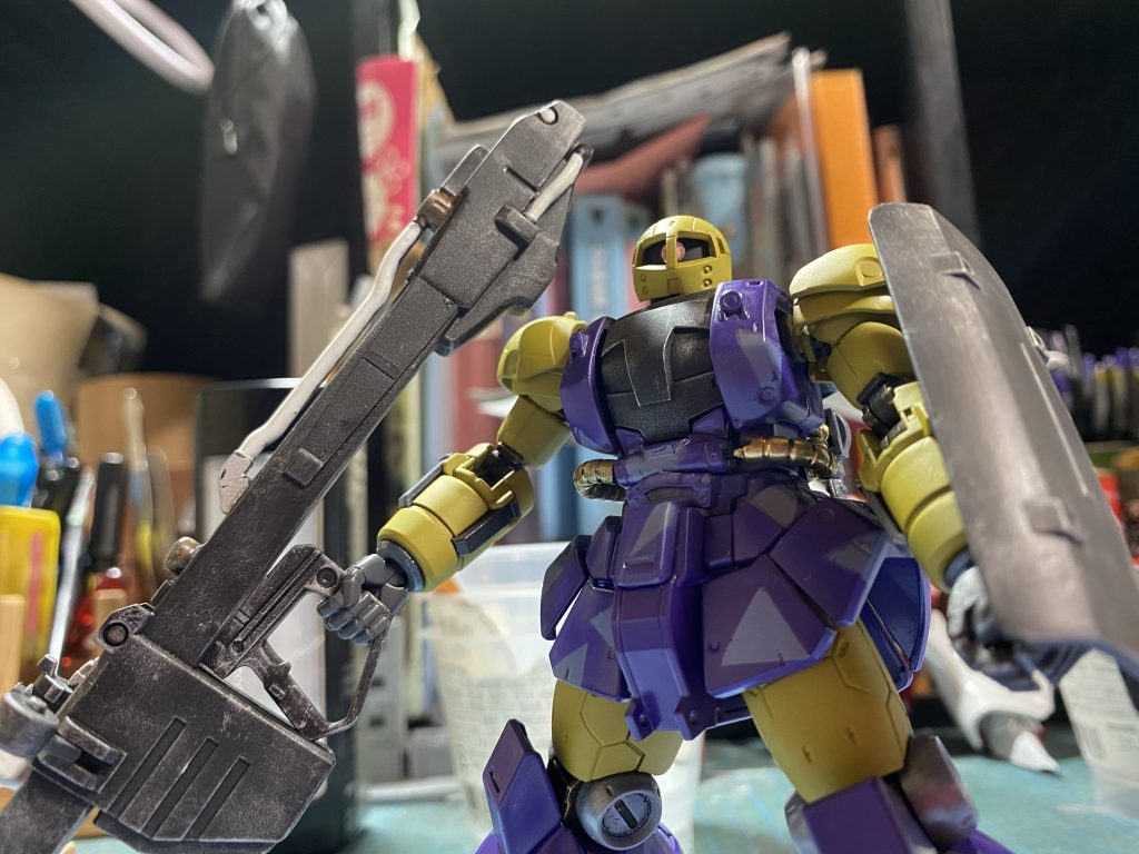 迷彩柄を活かしたいので墨入れはしてません