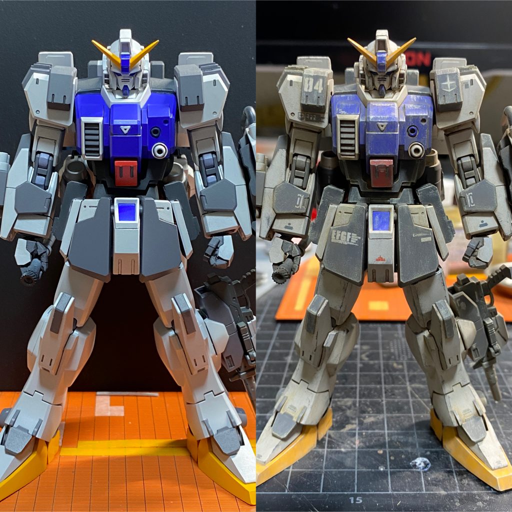 ←塗り直し後 →ウェザリング後