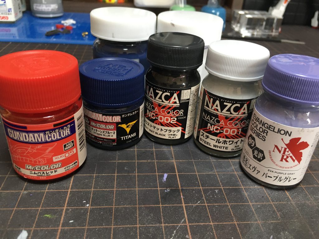 塗料はこちらを使って3色作りました！