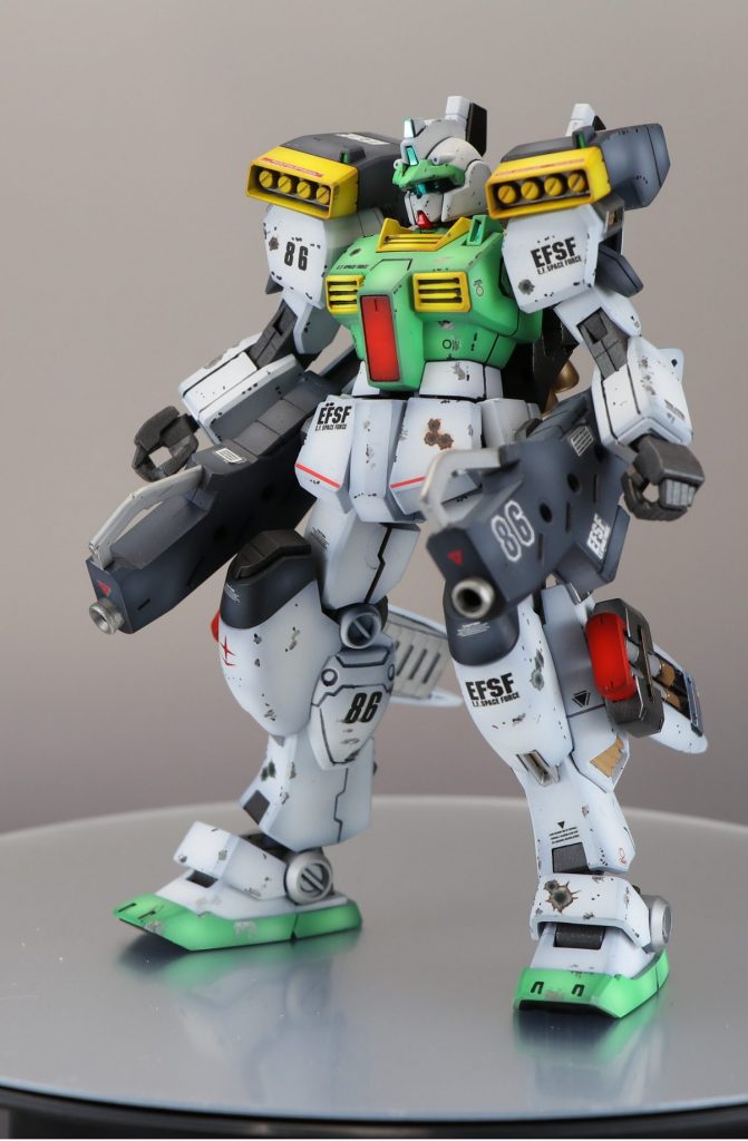 ビームマスター、ゆっきーの作ったガンプラですね。ジムⅢにもできます