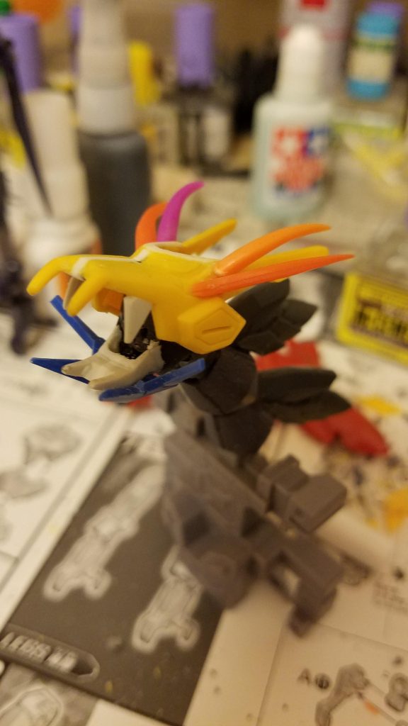 ここより製作工程です
竜の角に使っているのは糸楊子の尖ったところです。