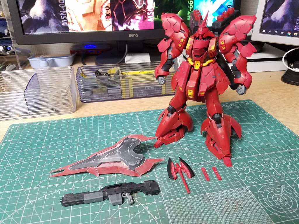 表面処理後の仮組み状態