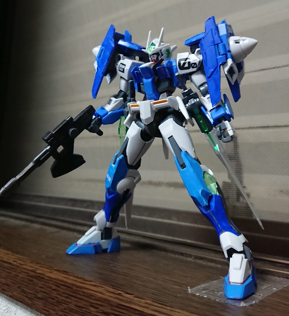 【汎用機】
射撃戦、格闘戦、高機動戦の全て可能にしたダブルオーアイヴス。RX-78-2に近い特性を持つため、GBNでは扱いやすい機体に仕上がっている。