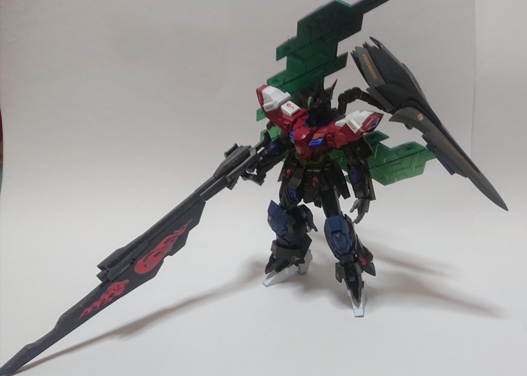 全体
ロングライフルとバスターソード複合武器とフレキシブルシールドを装備
とにかく幅がすごい(すごい)