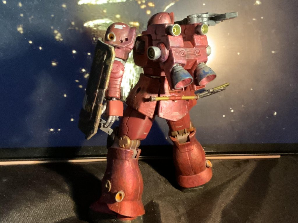 まだだ、まだ終わらんよ…  ア・バオア・クー最終決戦仕様さだきち大尉専用ザク–6枚目/制作者:sora
