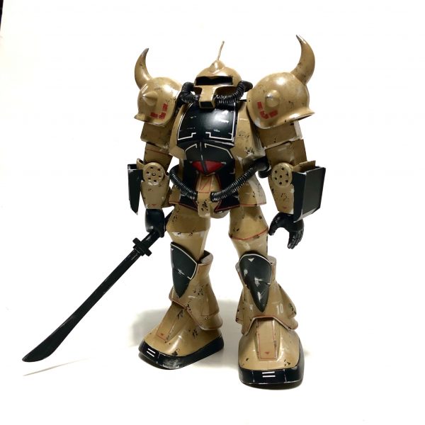 MG1/100ジオン軍高起動型ザク&グフ&グフカスタム　塗装完成品 軍警ザク グフカスタム化 完了！ ゲート処理して塗装していくー😎