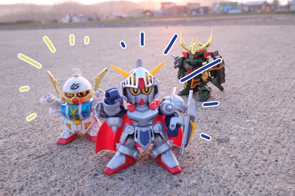 騎士:行くぞ殺駆頭!  *出発だ!*
武者∀:*敵は本能寺にありー!!*
殺駆:……
