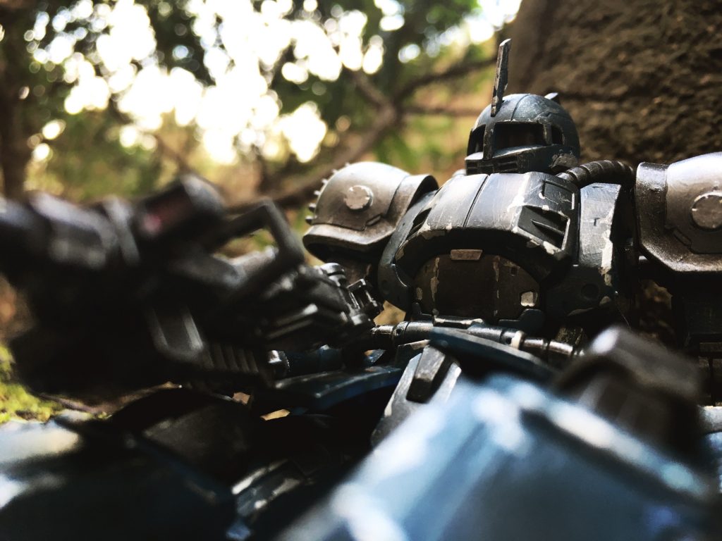 カッコつけた野外撮影です。