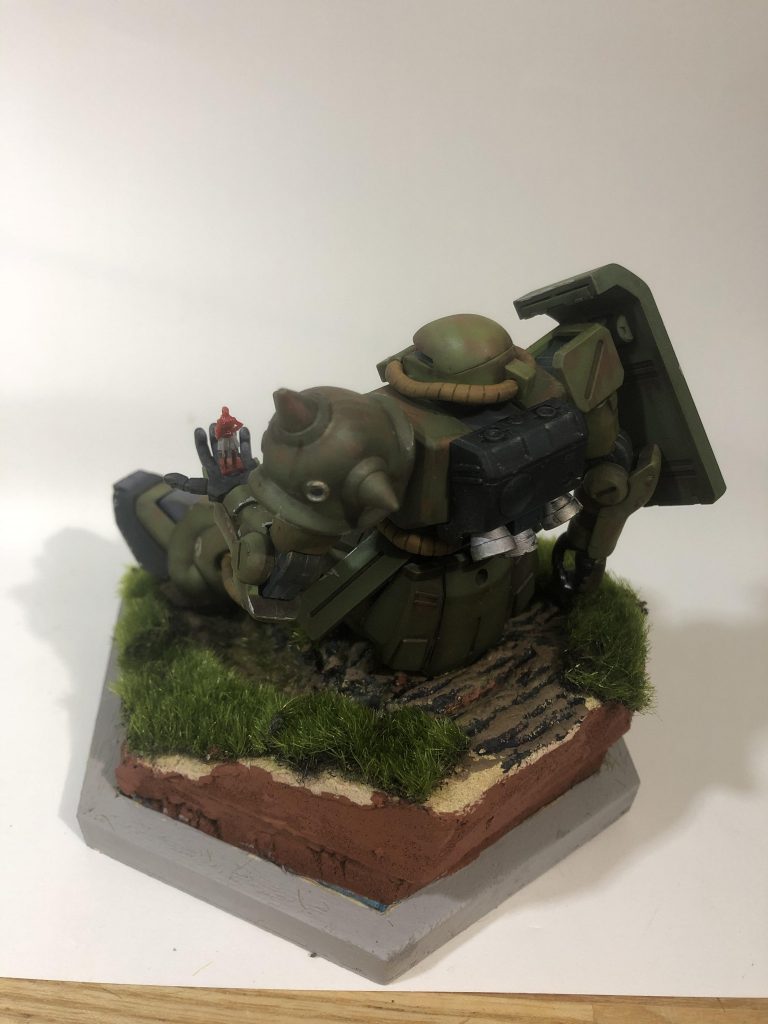 後ろから
足で着地⇨途中でお尻をついたイメージにしました