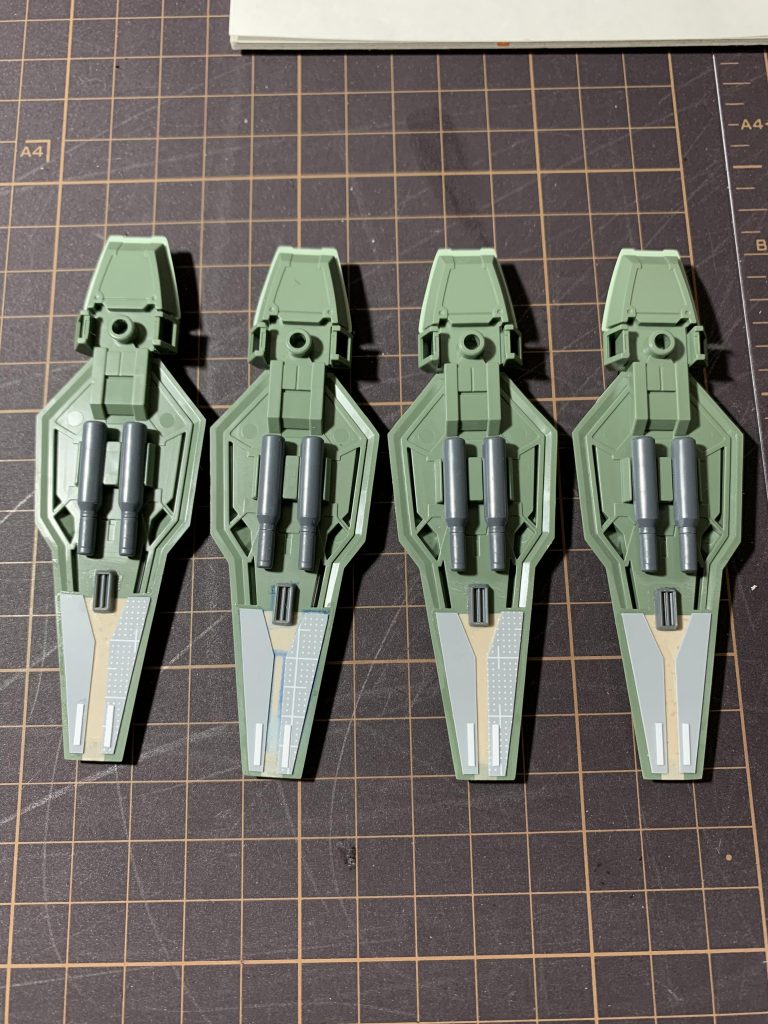 主な工作です。
シールド裏に大きな肉抜きがあったのでパテで埋めました！