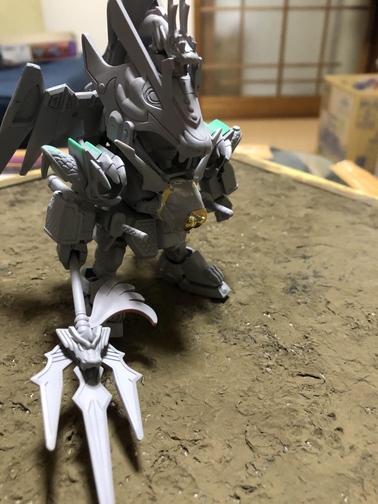 インターネットにあった当時の資料を参考にパーツを配置
入手が難しいパーツは趙雲のパーツを加工してアレンジ