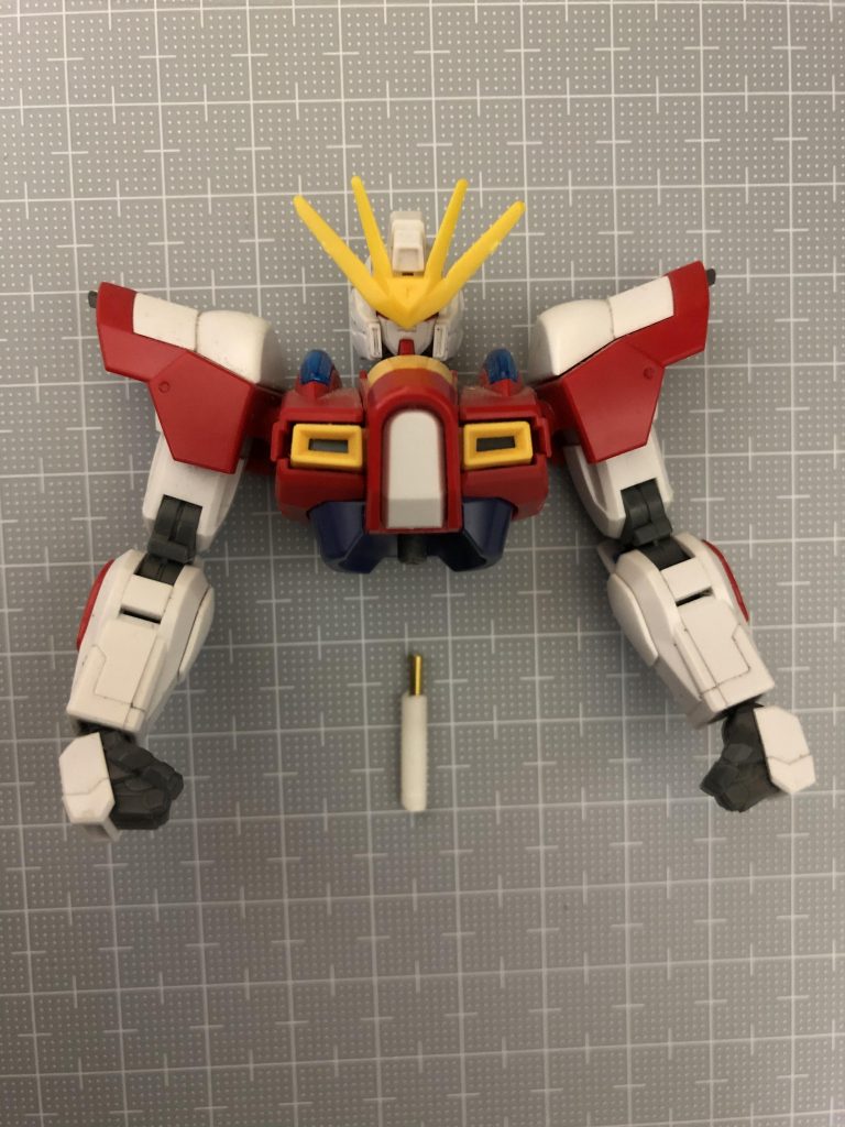 胴はピンを延長し、2mmほど延長
(このあとピンは切っています)