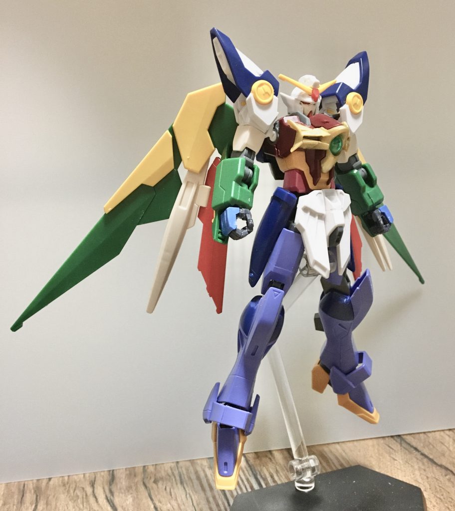 【最初期案】
当初はガンダムXクレセントと同じく、HGCEインパルスをベースにしたウィングの改造モデル…という設定なので、SEEDパーツは少なめ。