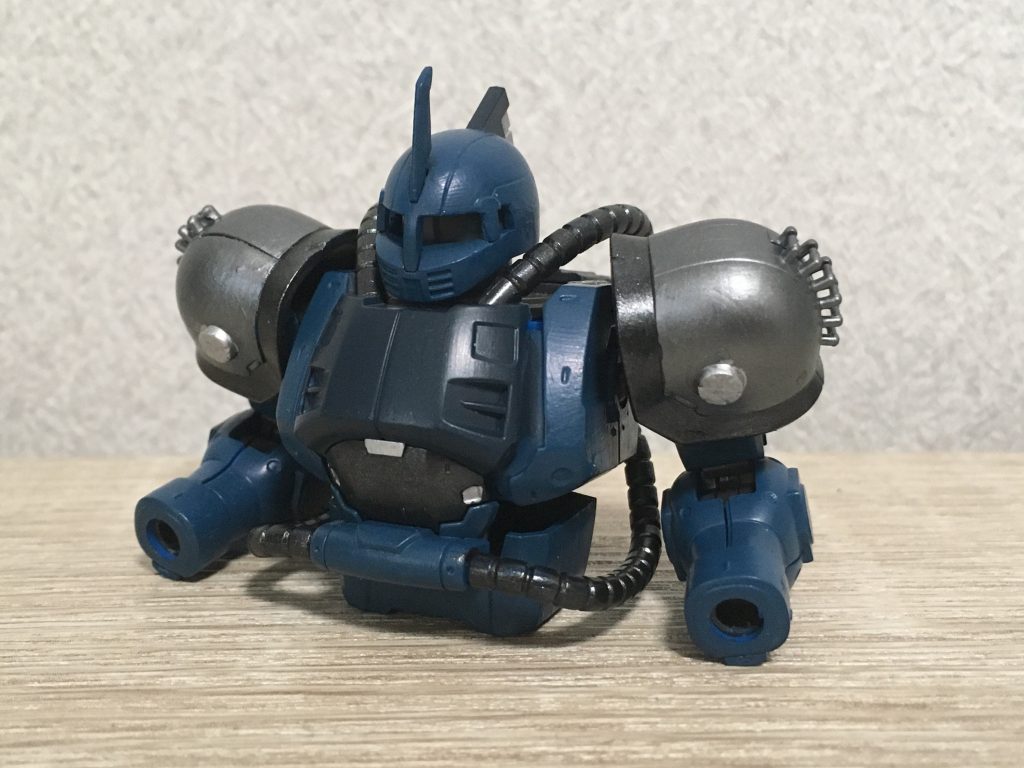 上半身のウェザリング前。