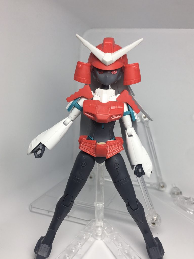 前作でムシャガンダムの顔以外が丸々余ってたので有効活用したかったのもある。