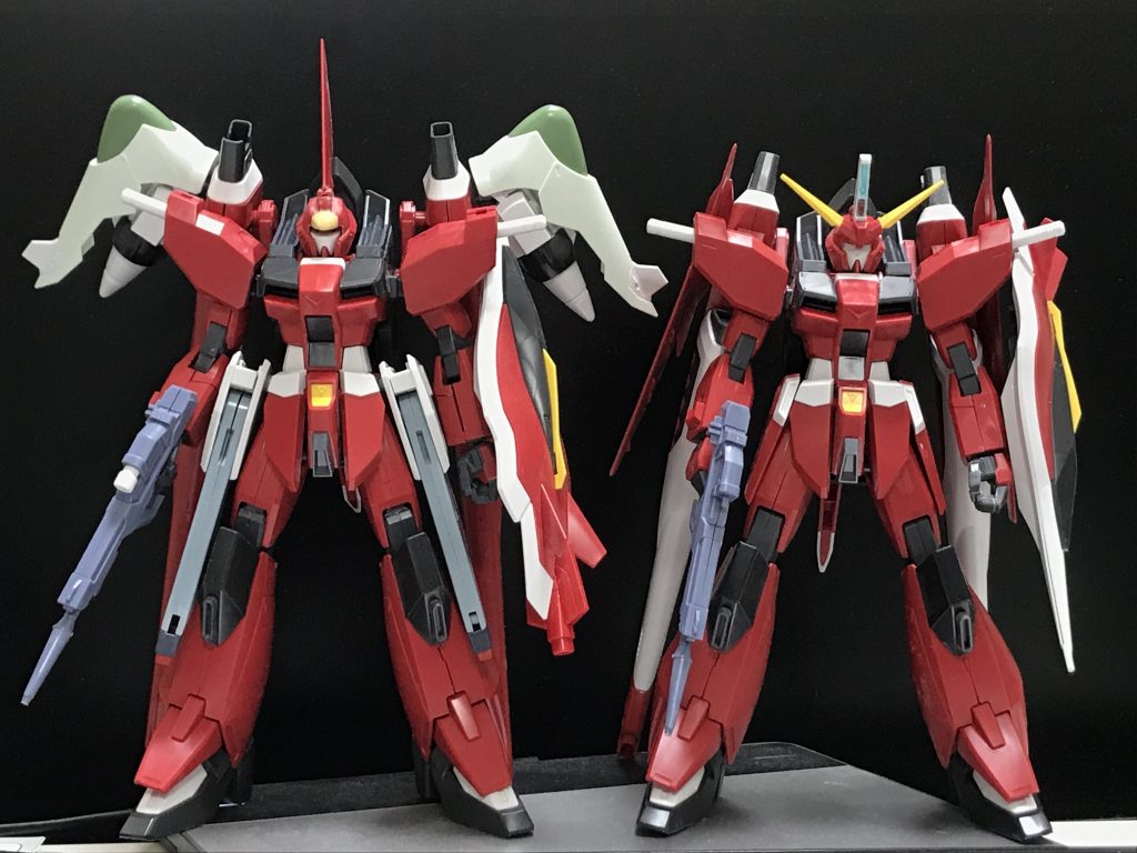 元のセイバーとセルフ比較してみた写真
改造でかなりボリュームアップした感じがします