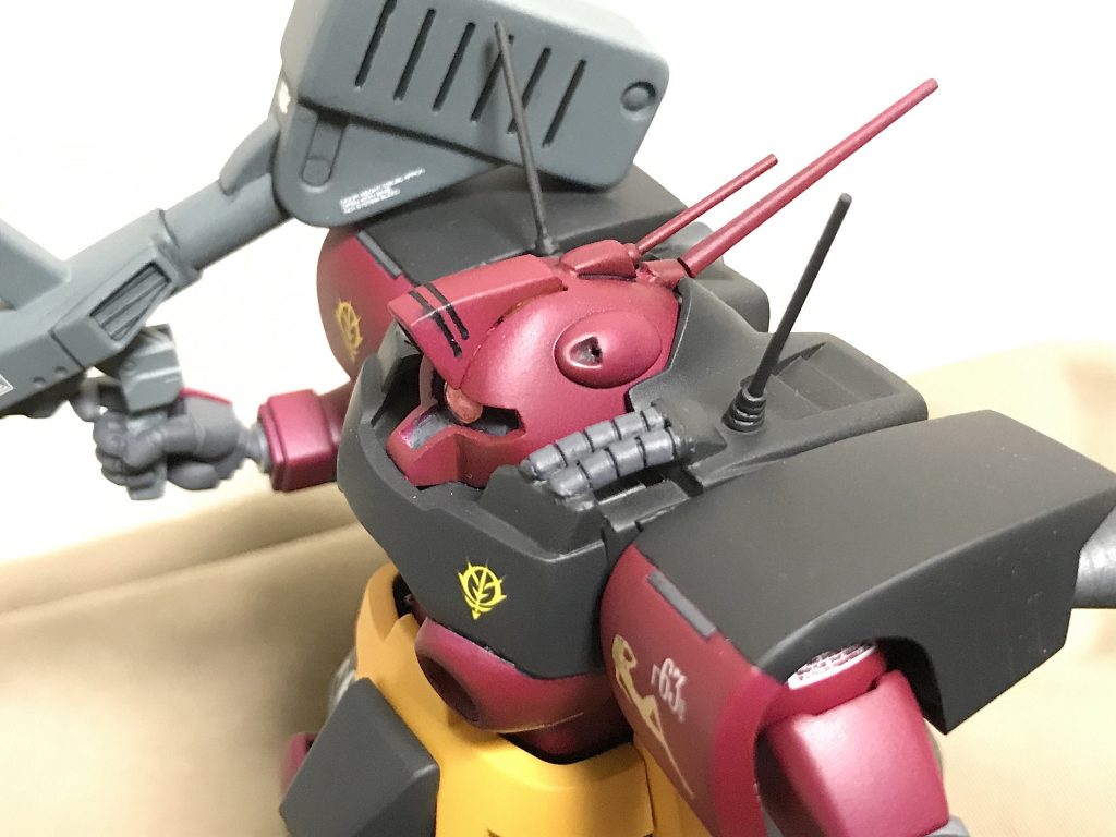 ガンスタ投稿後、後日気になって頭部形状を修正