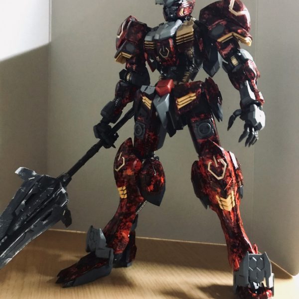 ガンダムバルバトス　ラップ塗装