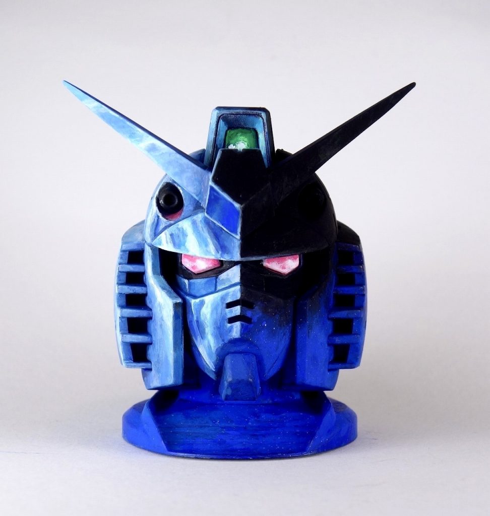 ガンダムヘッド　劇場版第一作ポスター風仕上げ　ガチャ–9枚目/制作者：@館長