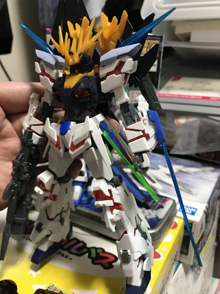 とりあえずバンシィ色を強くするためノルンのボディに変えてXCも追加。
その後FXのパーツを肩や腕に追加しようと肩部上部パーツを試しにつけてみたらポン付けできることが発覚、腕も同様でした✨