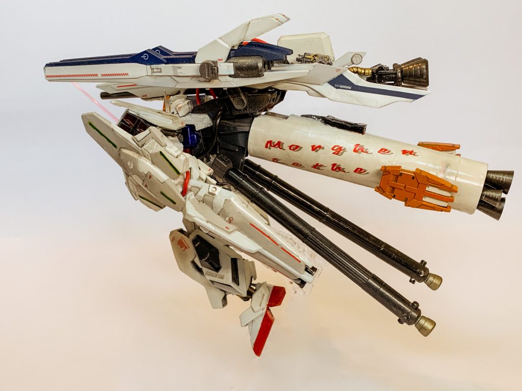 ブースターにモルゲンレーテ社のロゴを入れてみたのですが、ない方がシンプルでよかったかもしれません。ただ、オリジナルデカールを作るのは楽しいですね。