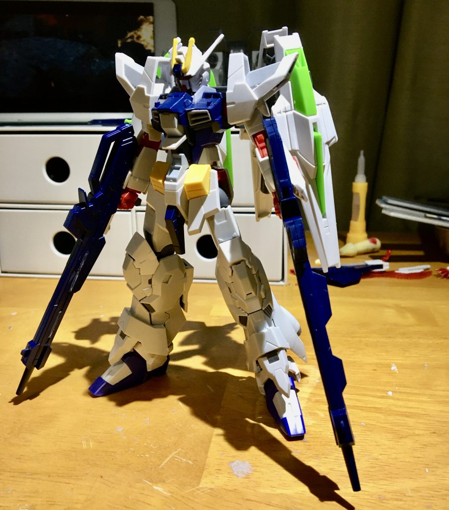 初期状態。
まだウィングゼロのキットが手元になかったので、大体のイメージを固めている段階です。