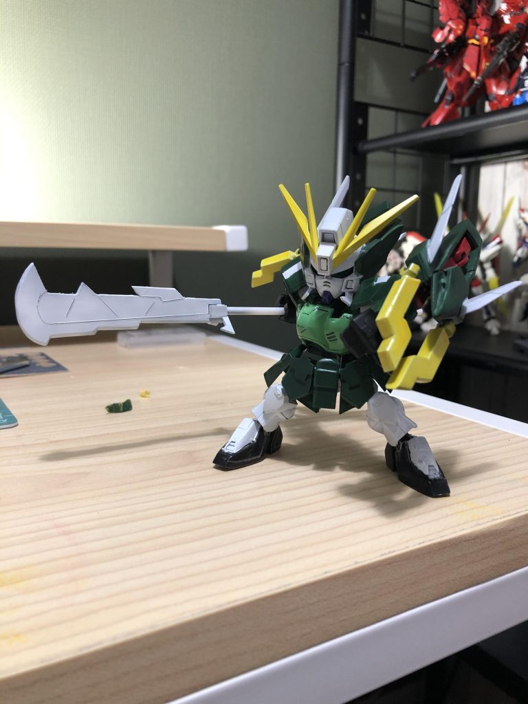 ビームトライデント作れる技術がなかったのでタウヤー型の矛つくったのですが、なんか違うくてボツに…