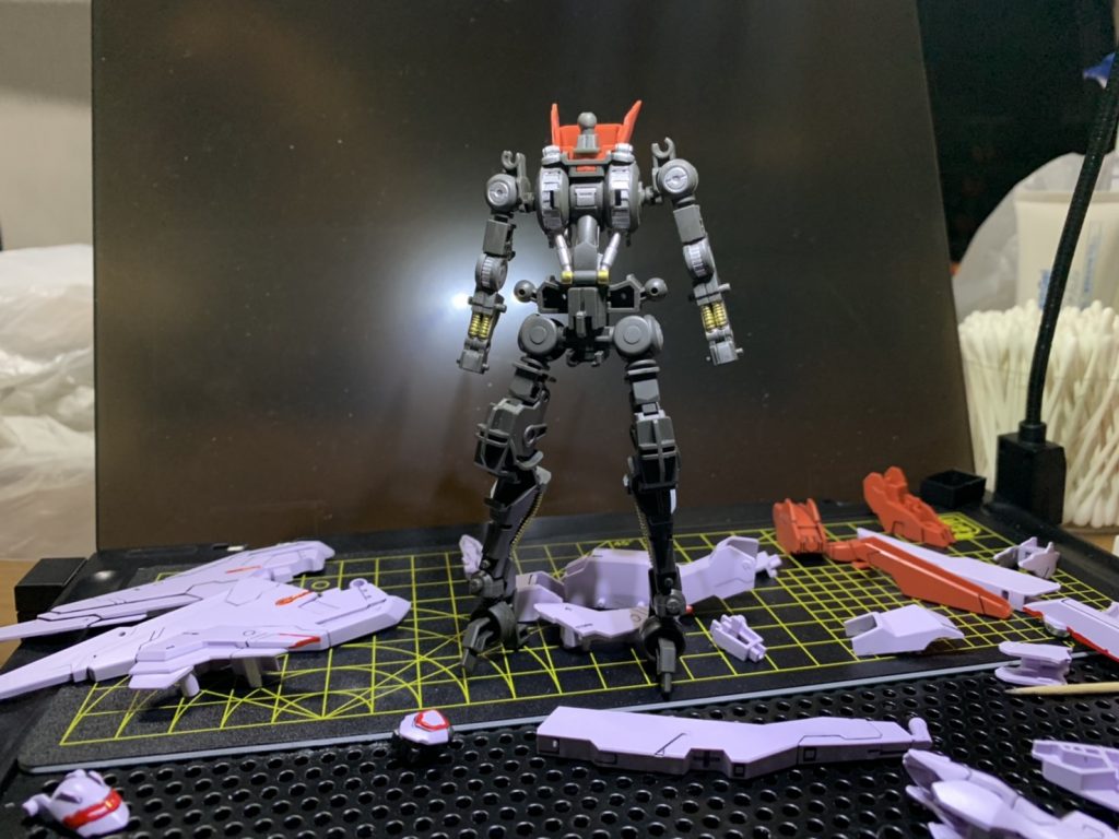 フレーム前面の部分塗装