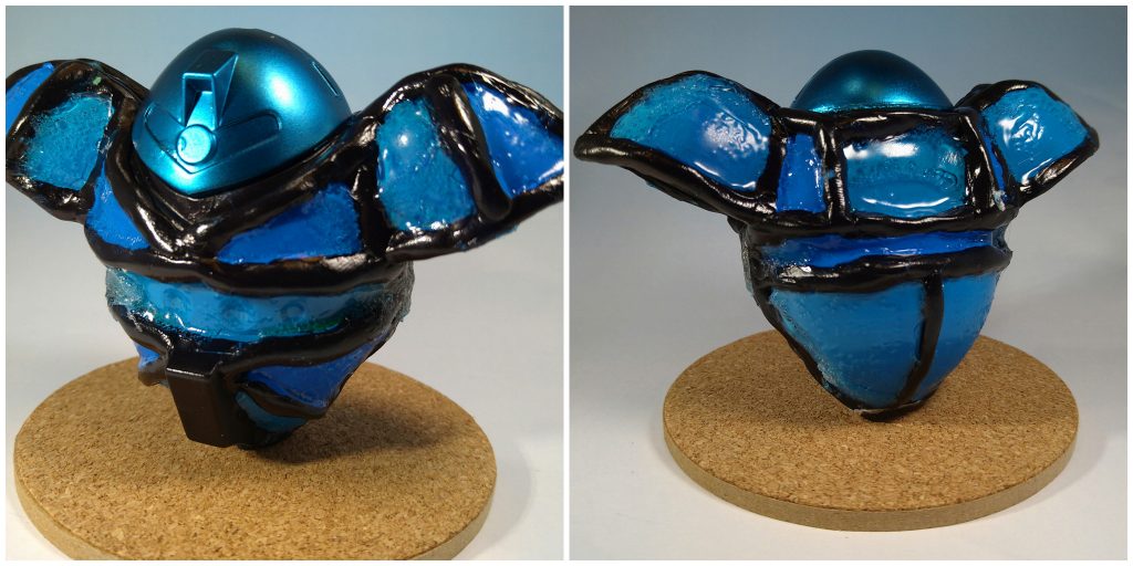 蓋として頭部パーツを載せる事もできます。