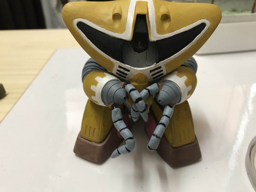 絵の具で筆塗りして